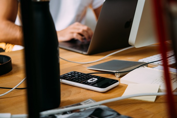 Employee working at desk